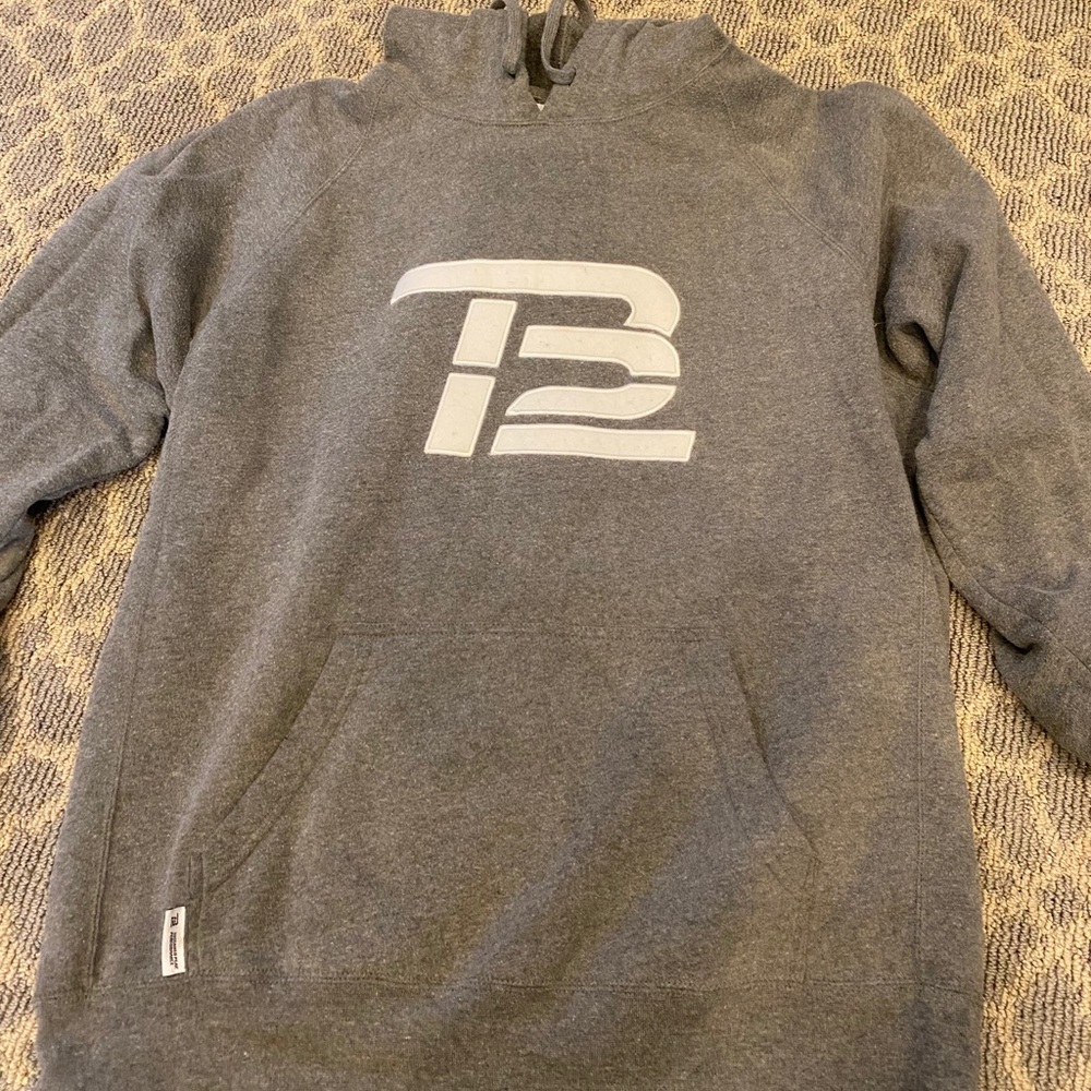 Gray TB12 Hoodie
